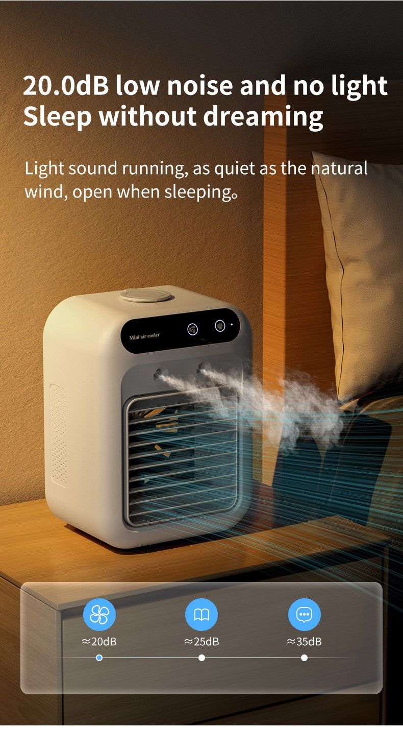 Ar Condicionado Portátil - Recarregável - Ventilador de Refrigeração a Água