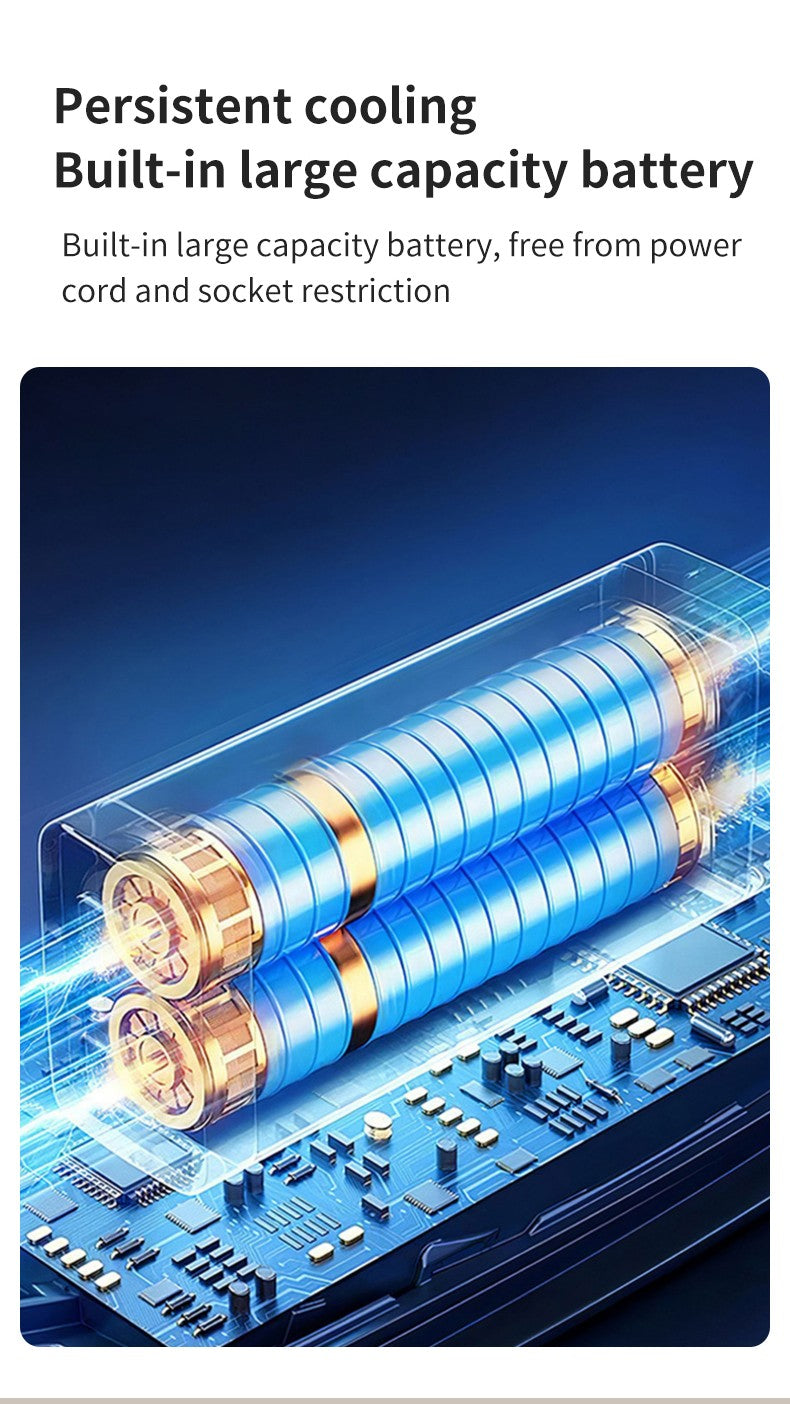 Ar Condicionado Portátil - Recarregável - Ventilador de Refrigeração a Água