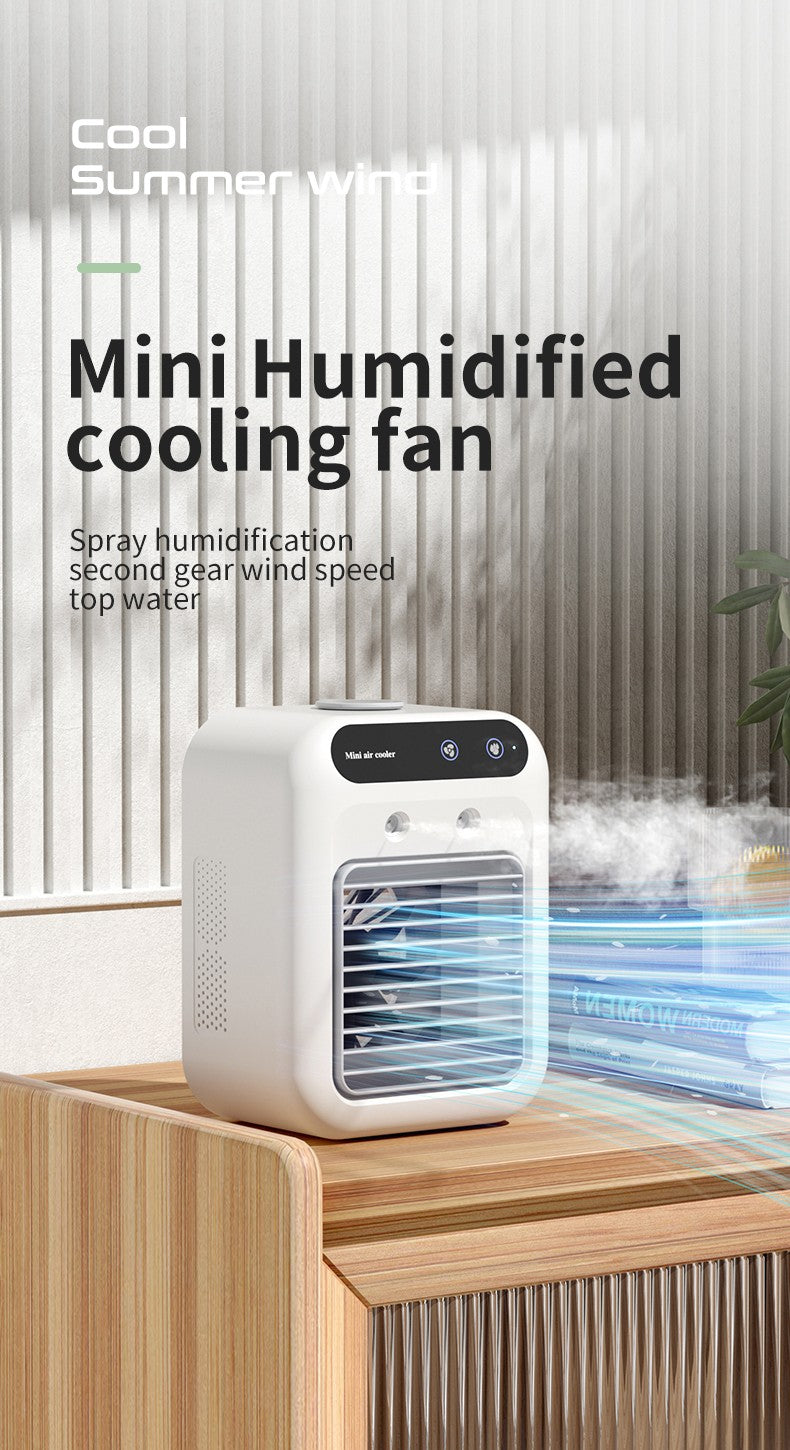 Ar Condicionado Portátil - Recarregável - Ventilador de Refrigeração a Água