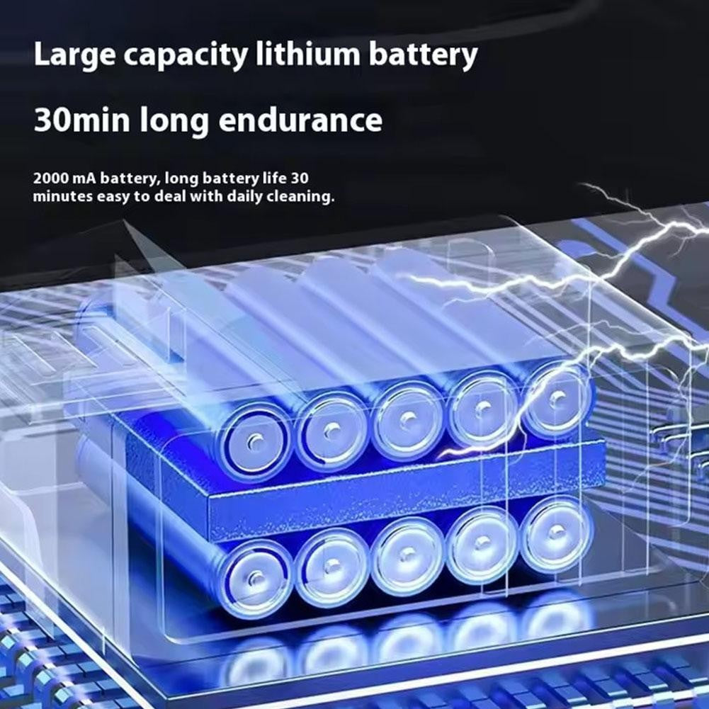 Aspirador de Pó - Sem fio - Alta sucção e sopro - Portátil