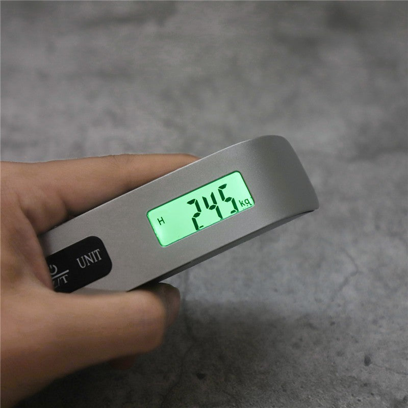 Balança portátil digital display lcd 110lb/50kg bagagem eletrônica pendurado