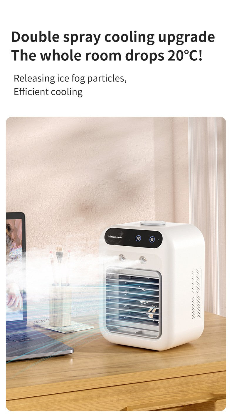 Ar Condicionado Portátil - Recarregável - Ventilador de Refrigeração a Água