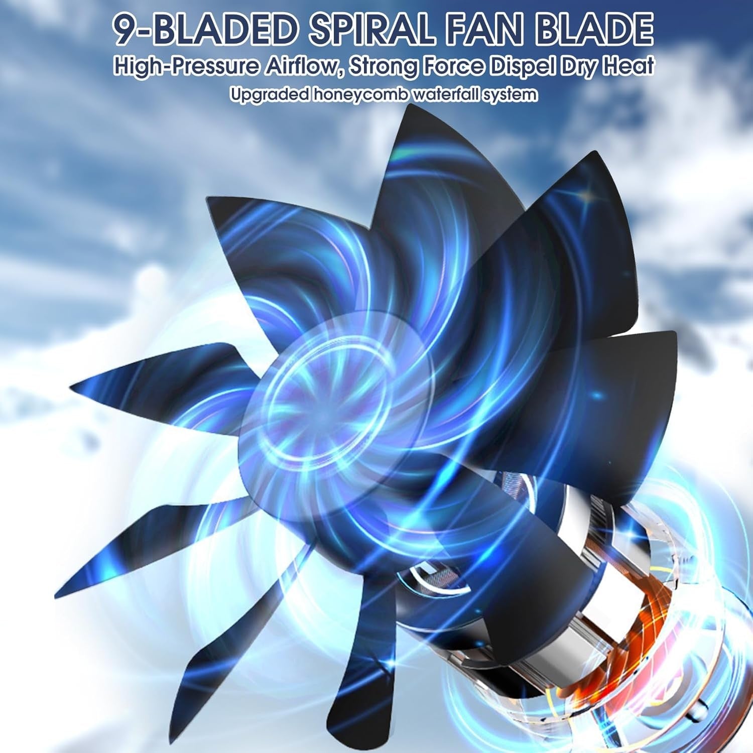 Ar Condicionado Portátil - Recarregável - Ventilador de Refrigeração a Água