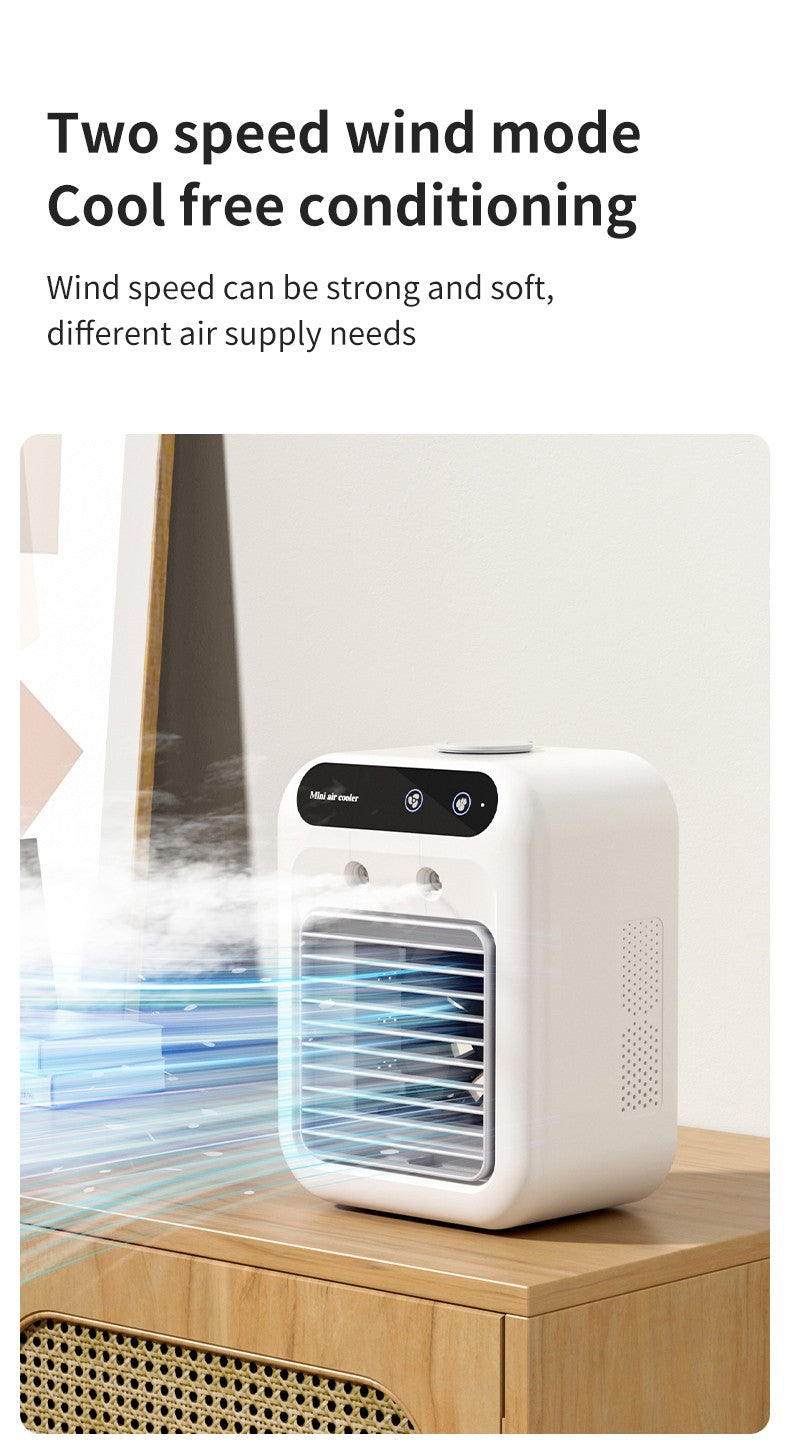 Ar Condicionado Portátil - Recarregável - Ventilador de Refrigeração a Água