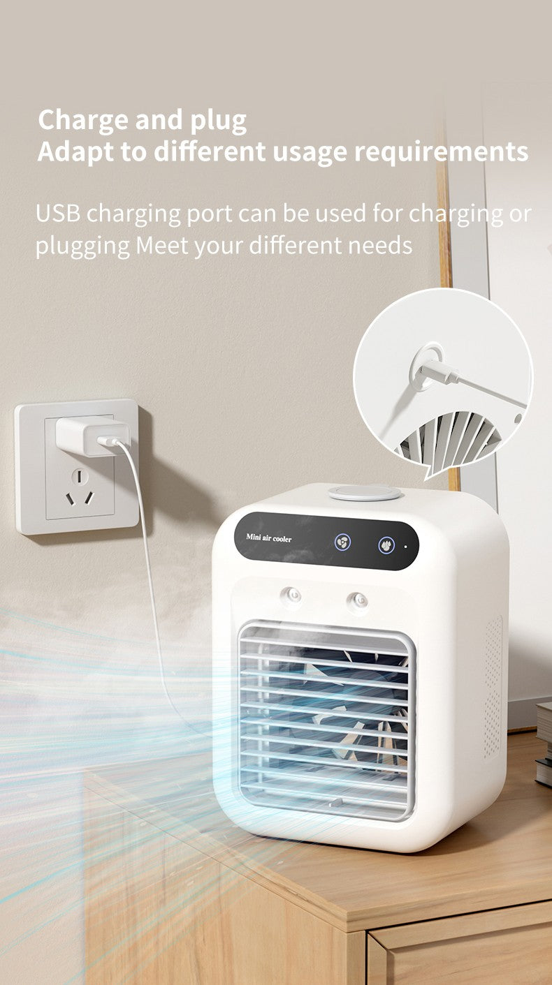 Ar Condicionado Portátil - Recarregável - Ventilador de Refrigeração a Água