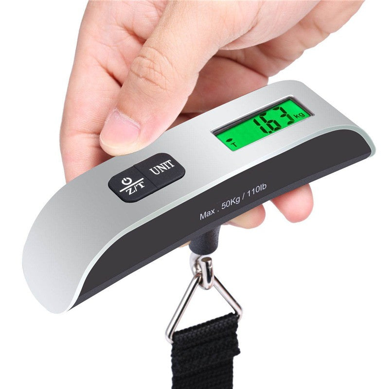 Balança portátil digital display lcd 110lb/50kg bagagem eletrônica pendurado